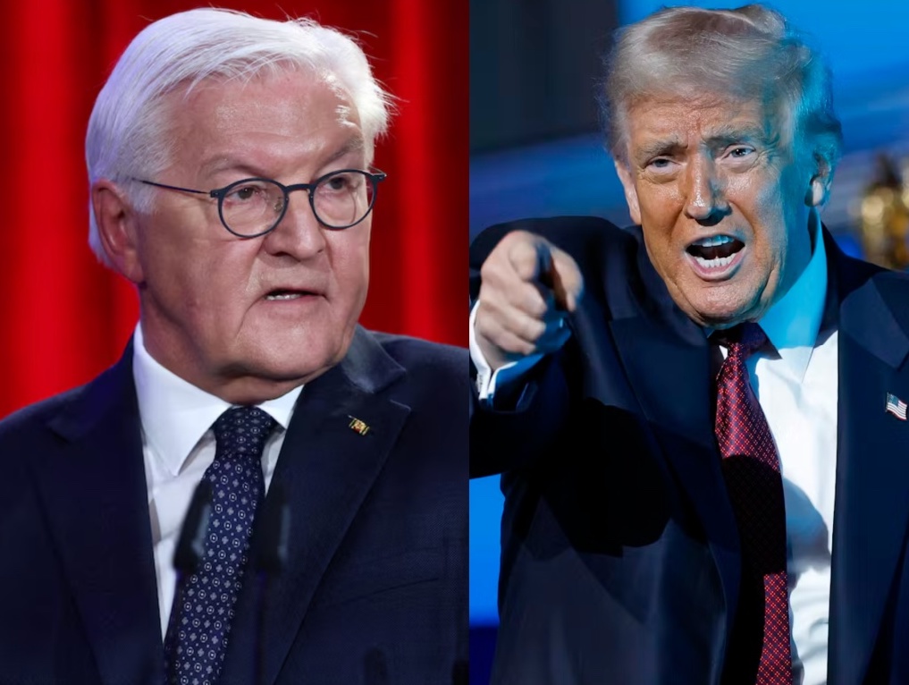 OccupyDemocrats's tweet image. BREAKING: German President Frank-Walter Steinmeier enrages MAGA world by declaring that the United States under Trump is destroying the world order and turning it into a "den of robbers."

The rest of the globe is done pulling punches...

"Then there is the breakdown of values by…
