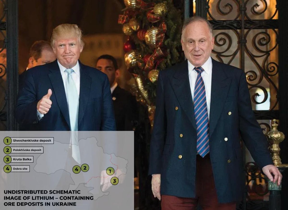 DD_Geopolitics's tweet image. 🇺🇸✡️🇮🇱 Ukraine Awards Major Lithium Project to World Jewish Congress President

Ukraine has awarded rights to develop one of its largest state-owned lithium deposits to a consortium with direct ties to the Trump administration, underscoring how the U.S.–Ukraine relationship has…