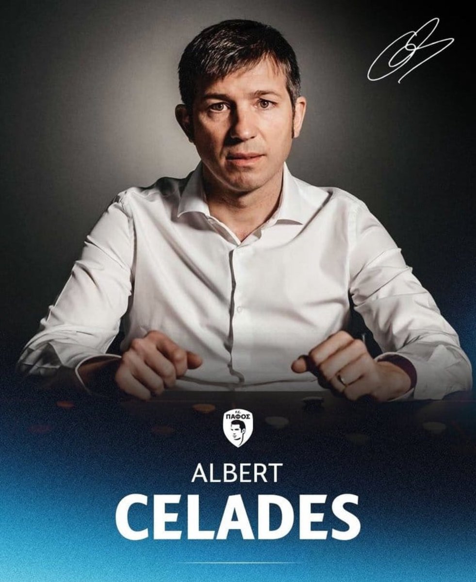 Diario__che's tweet image. #ExVCF 
Albert Celades se convierte en nuevo entrenador del Pafos FC chipriota sustituyendo a su compatriota Juan Carlos Carcedo.