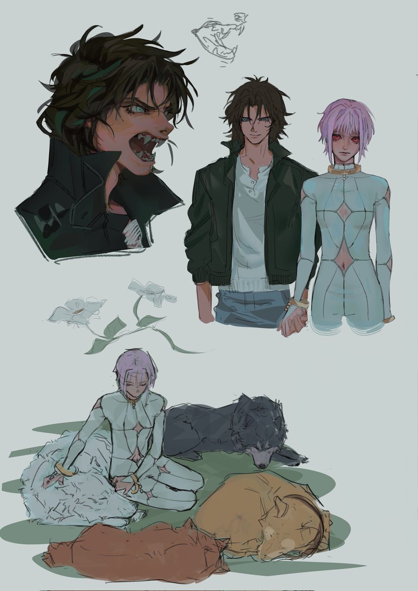lika_vante's tweet image. wolf's rain sketches