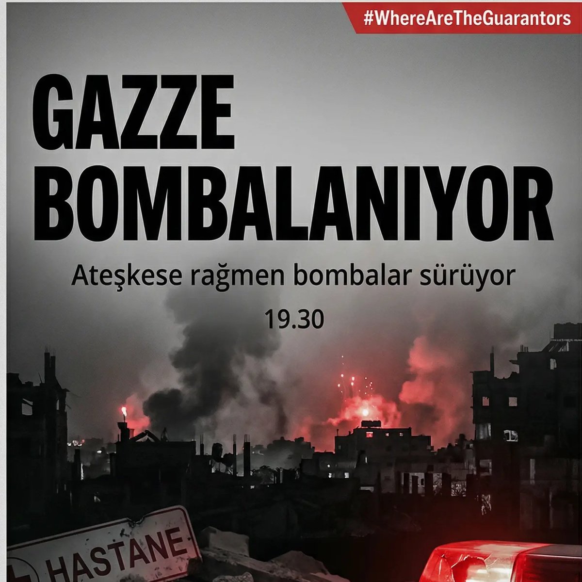 Ciyelii's tweet photo. Bir zulmü durduramıyorsanız bari onu duyurun.
Hz. Ali (r.a)

Gazze Bombalanıyor 
#WhereAreTheGuarantors https://t.co/aUTQ9JYux0