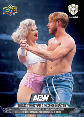 wrestlingcards's tweet image. Cards #25-30 of 2025 @UpperDeckSports AEW Match Dated Moments from the Worlds End event are available to purchase in the Upper Deck Epack store on 1/9/26. #AEW #UpperDeck #AEWWorldsEnd #WrestlingCards #WrestlingTradingCards