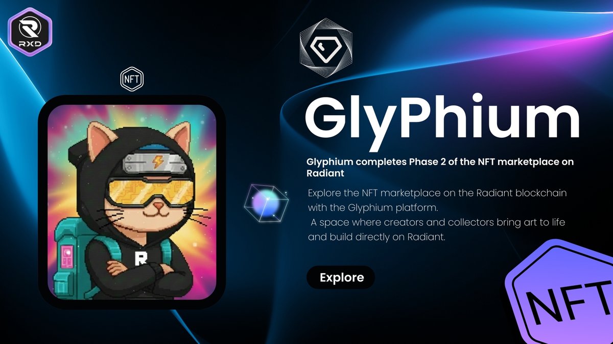 Glyphium's tweet image. Phase 2 completed ✅

The NFT section of the Glyphium platform is now live.
All NFT collections are officially enabled for exploration.

You can now:
• Explore all NFT collections
• Explore the NFT container and view ecosystem assets

The infrastructure is ready.
The market is…