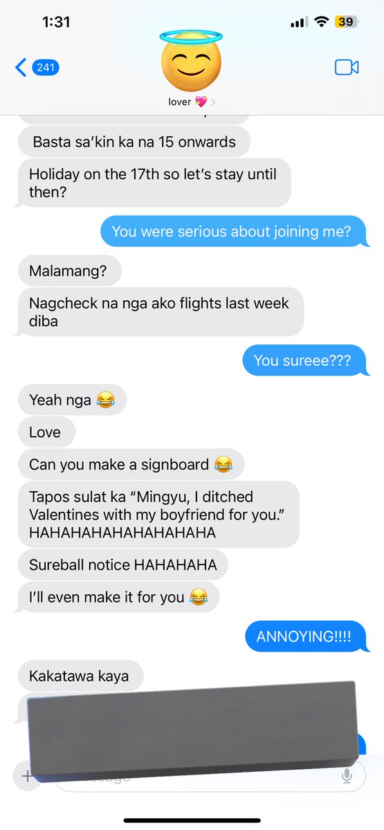 ohfourohsix's tweet photo. Broke the news to my bf that I got to secure my CxM Busan tickets and therefore skipping Vday with him… and just 🥺🥺 but also 😂😂 https://t.co/0mG566fK1T