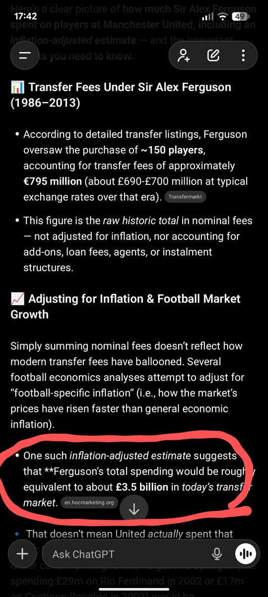 mm_cc_ff_cc's tweet photo. @ThominhoUnited @DeadlineDayLive This ain't a serious reply to that is it, you absolute fucking retard. 3.5billion pounds not euros he spent with inflation taken into account https://t.co/N8OxQ6Kn5A