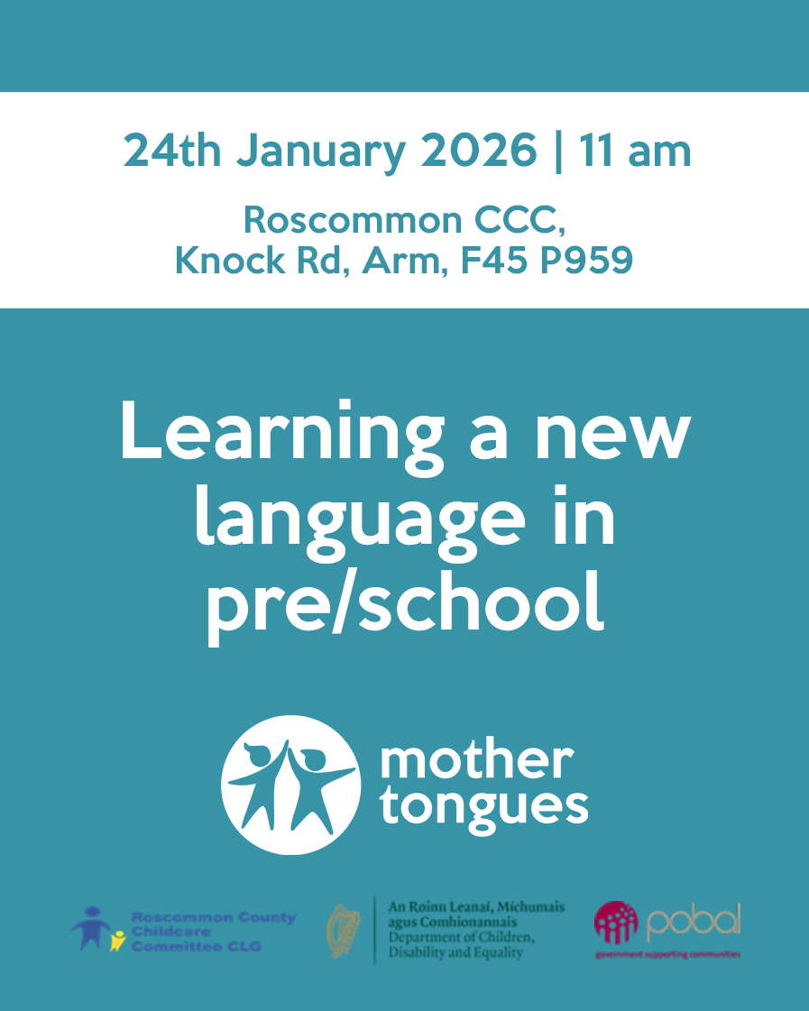 Working in ELC or SAC?
Support your multilingual learners with confidence! Join our talk to explore:💡Tips for bilingual success in the classroom 🗣️Techniques to introduce new languages 🏠Supporting the mother tongue at home &amp; in-setting  🌍 Book your free place: 094 9622540