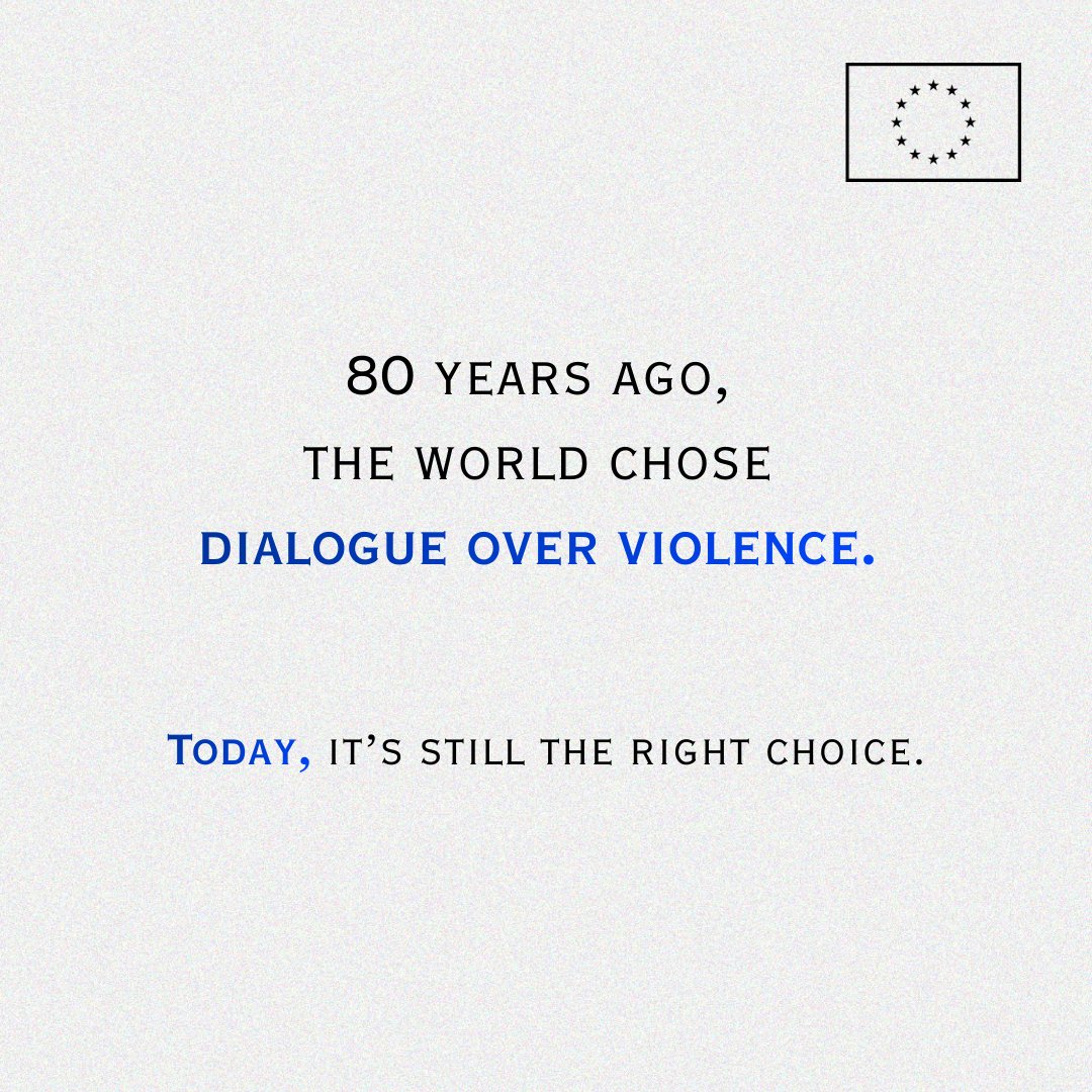 Today marks 80 years of the UN General Assembly.

The mission:

🛡️ Uphold world peace and security
⚖️ Promote social progresss &amp; human rights
🌏 Tackle global issues, like climate change

Back then, we chose dialogue over force.  
Today, we must do the same.