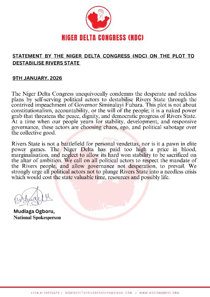 Niger Delta Congress tweet media