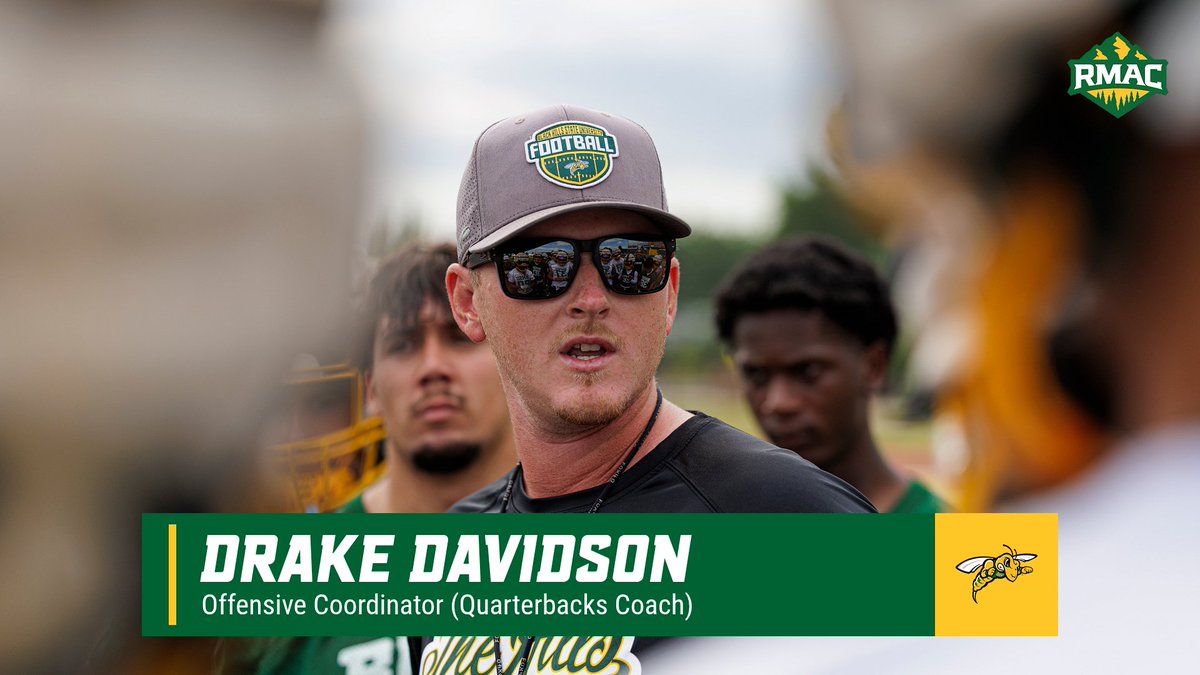 Drake Davidson has been promoted to offensive coordinator and quarterbacks coach‼️