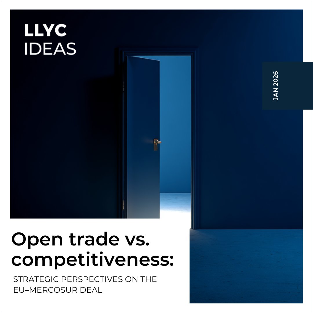 The EU–Mercosur agreement opens new doors for companies on both sides of the Atlantic, but it also demands adaptation and strategic vision. At #LLYCIDEAS, we break down the challenges and opportunities to help organizations prepare for what’s next👉slink.com/llycideas:merc…