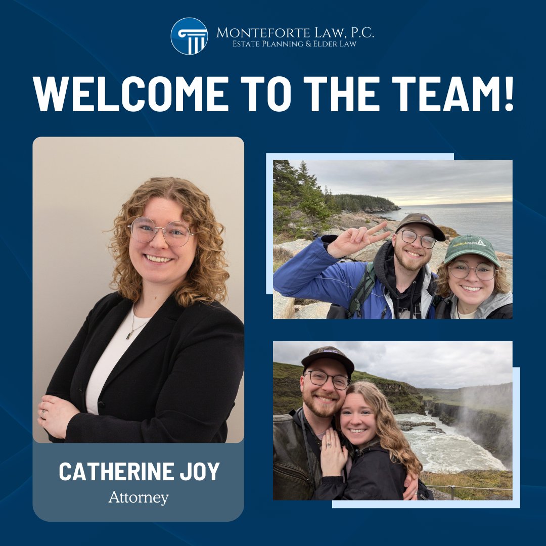 We’re excited to welcome Attorney Catherine Joy to the team! 💙

Catherine brings not only legal expertise, but a genuine passion for helping families plan for their future with confidence and care.

We couldn’t be happier to have her with us! 

#MonteforteLaw #EstatePlanning