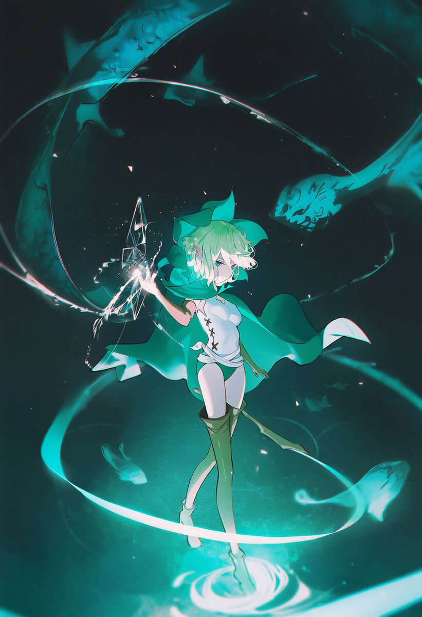 RandomAILewds's tweet image. Wide shots like this look really nice. 

Only problem is that the details get all smudged and don't always make the most sense.

#Danmachi #ryuulion