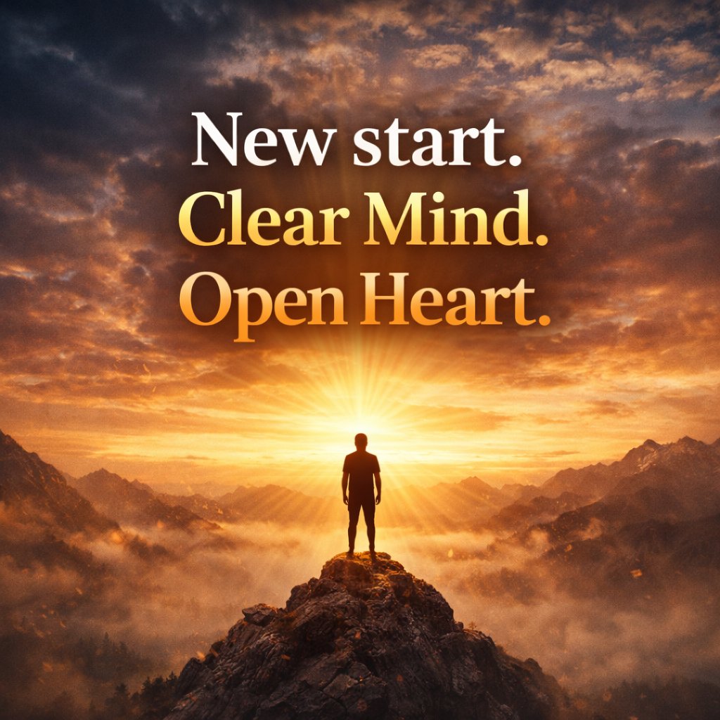 SuccessBluePrtX's tweet image. New start. Clear Mind. Open Heart.
