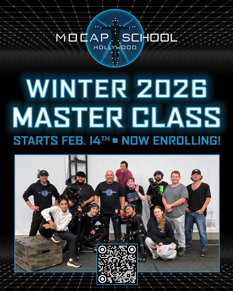 Ready to level up your performance in '26?
Enroll now in the Winter MoCap Master Class! Step into the future of acting, animation, and real-time performance. Limited seats. Deposit required.  Save your spot: mocapschoolhollywood.com/enroll
#MotionCapture #MoCap #UnrealEngine