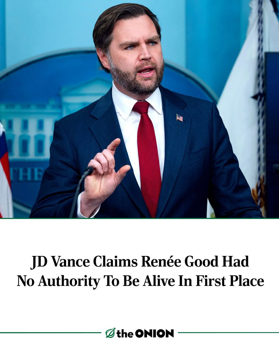 JD Vance Claims Renée Good Had No Authority To Be Alive In First Place