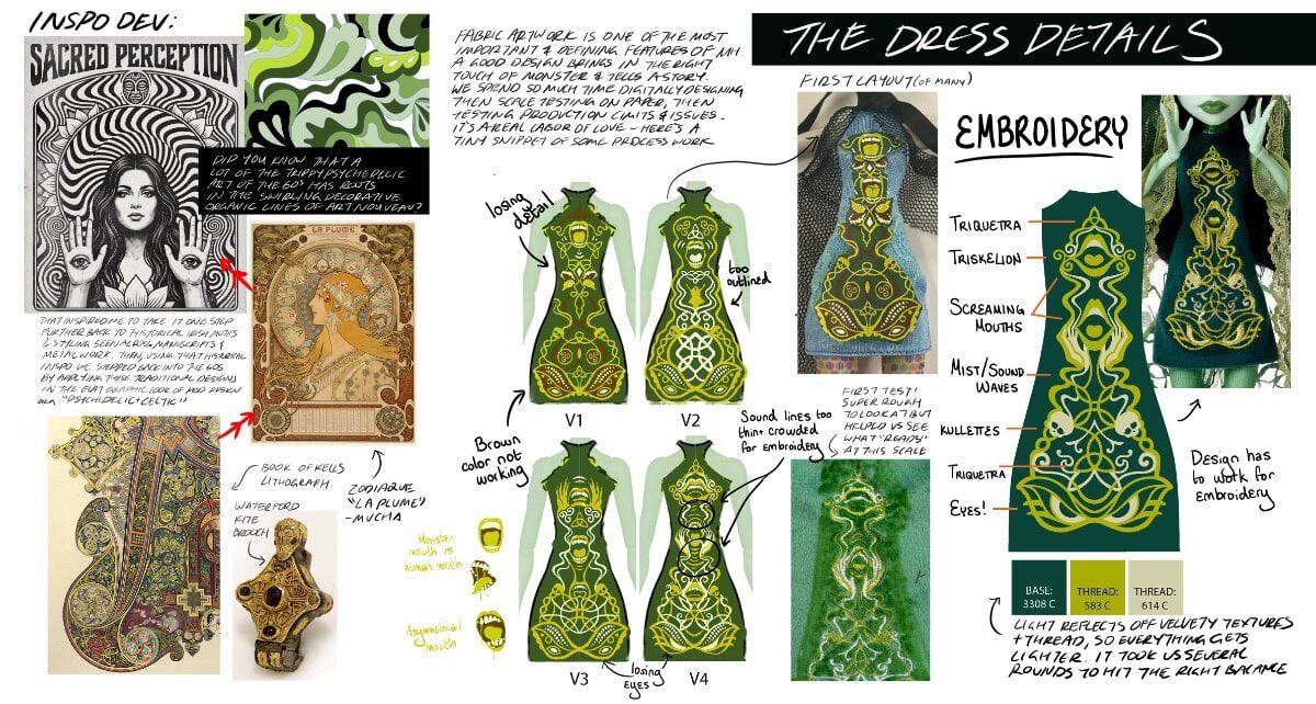 Monster High Fang Club Scarah Screams Behind The Scenes! Designed by Annalise