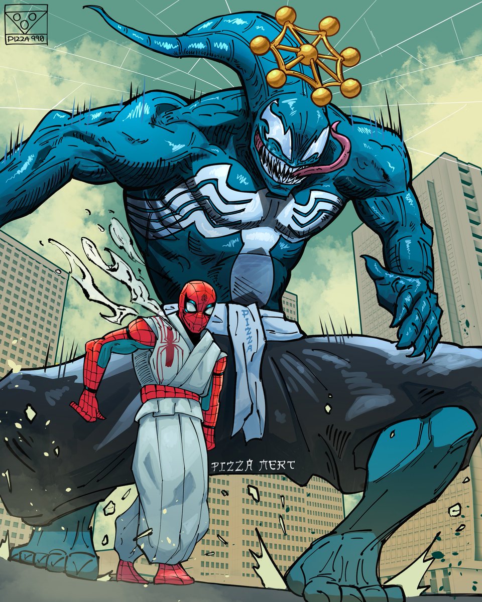 pizza990's tweet image. Spider-Man x Jujutsu Kaisen

Venom as Mahoraga