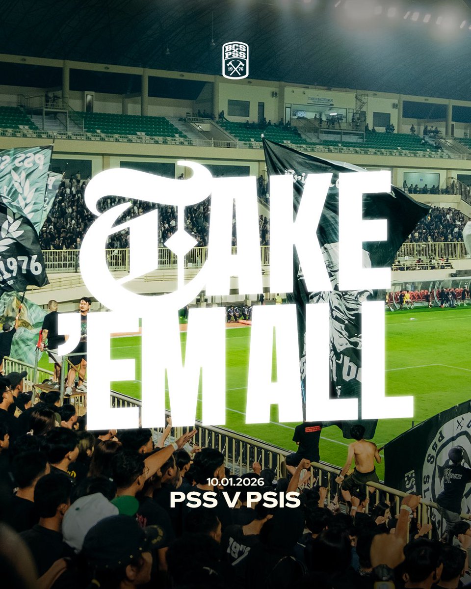 BCSxPSS_1976's tweet image. For the sacred 90 minutes, fly and fight like eagles. Tear them apart like your prey. No chance. No mercy.

Take the victory, take 'em all! 🫵🏻@PSSleman 

#PSSday