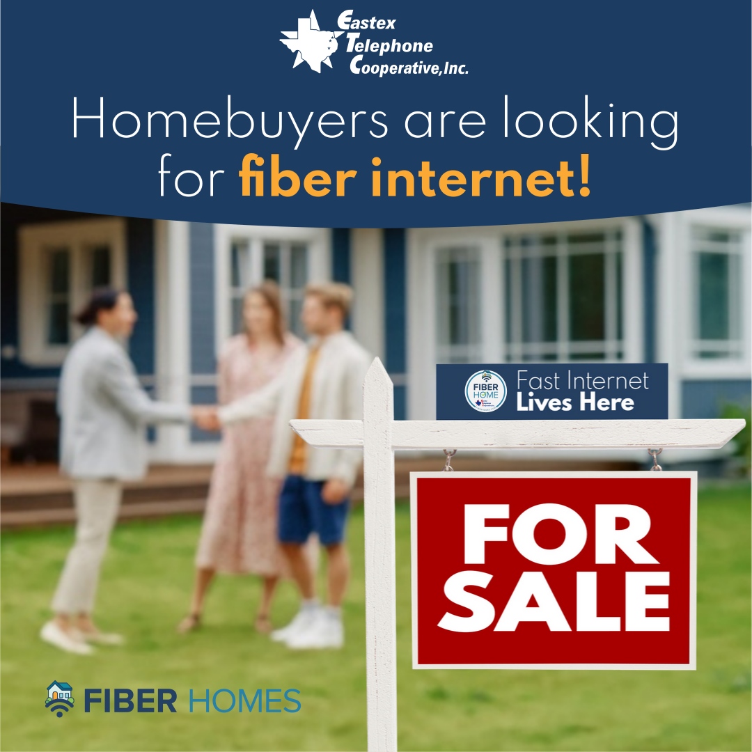 🏡Real Estate Agents: Help your clients pick the right location by making sure their future home has fiber internet!  Eastex service territory is 100% fiber capable in our Livingston area as well as many other service locations! Check our locator tool at Eastex.com.