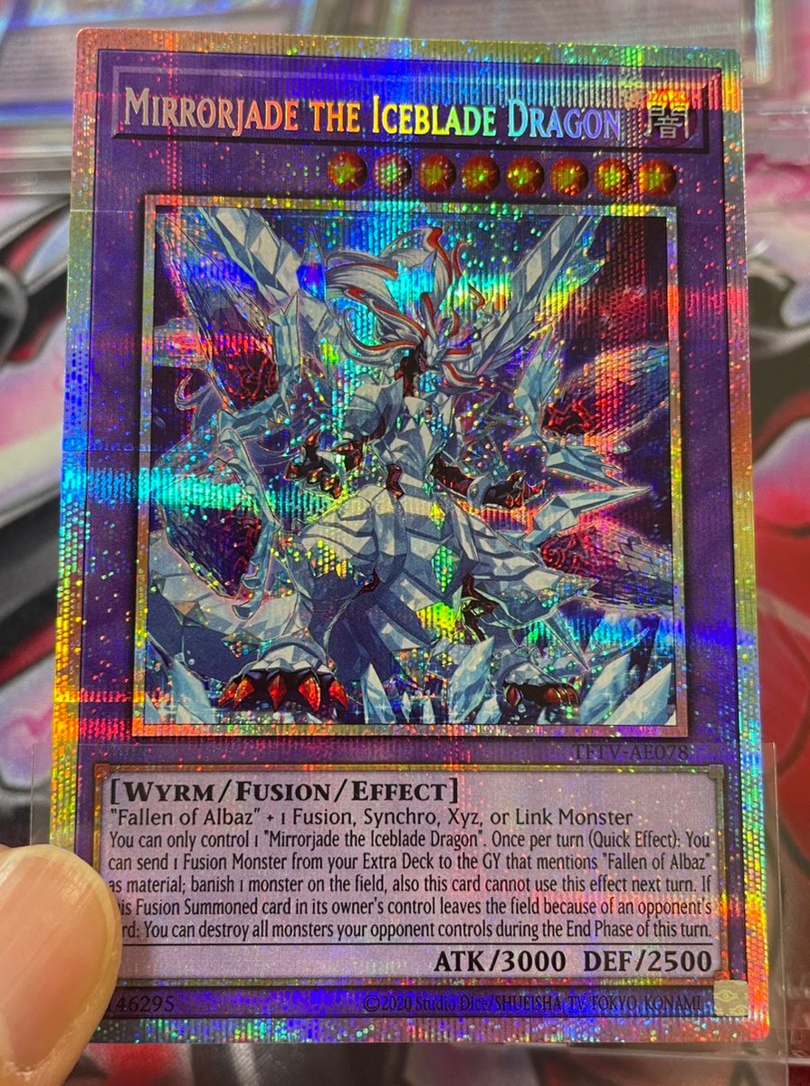 泰亜版 氷剣竜ミラジェイド プリズマティックシークレットレア 烙印