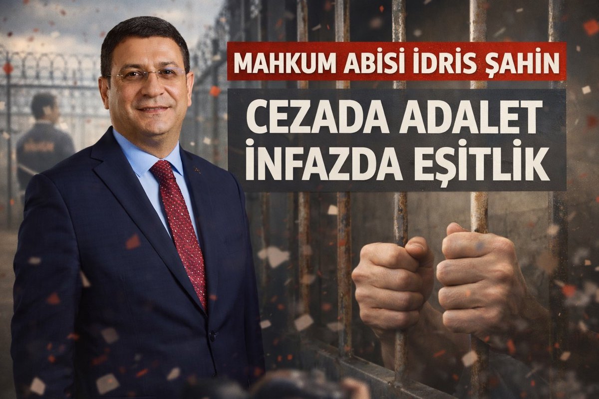 #MahkumAbisiİdrisŞahin <a href="/avidrissahin/">Av. İdris Şahin</a> 
#CezadaAdaletİnfazdaEşitlik #DisiplinAffı
