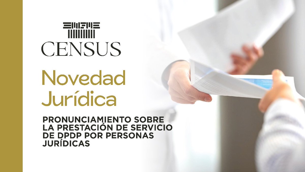 CensusEc's tweet image. 🔎 Novedades Jurídicas | DPDP: personas jurídicas y alcance del servicio

Lee más aquí: linkedin.com/pulse/pronunci…