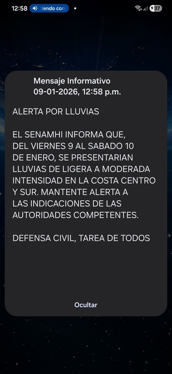 Payasos <a href="/Senamhiperu/">Senamhi</a> por enviar una alerta de lluvias ☔️ 😡 y no de sismos.