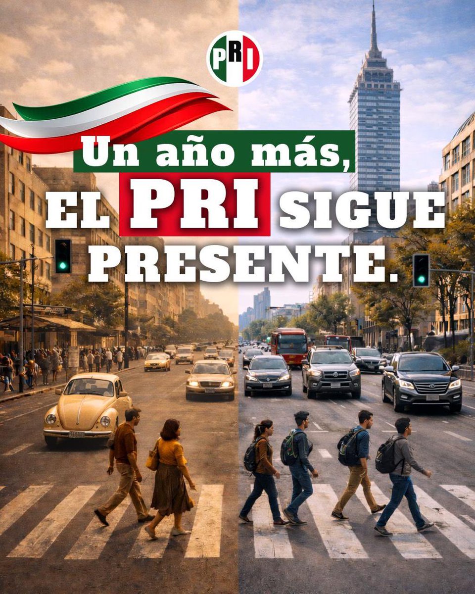 PRICDMX_'s tweet photo. El tiempo no ha hecho nada más que fortalecernos, la fuerza de los años se construye con el trabajo dia con dia. Nuestra presencia permanece. #PRICDMX
#PRIPresente https://t.co/qi9KV4HdRB