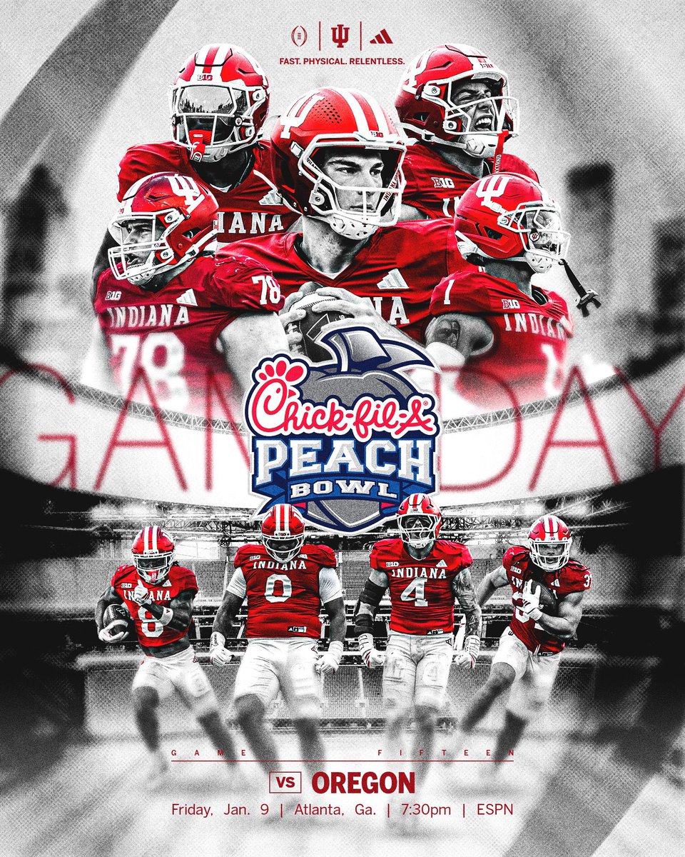 ChathamButler's tweet image. It’s Game Day! Seats will fill up fast so get here early! #PeachBowl #CFBPlayoffs #IU #Hoosiers #NeverDaunted