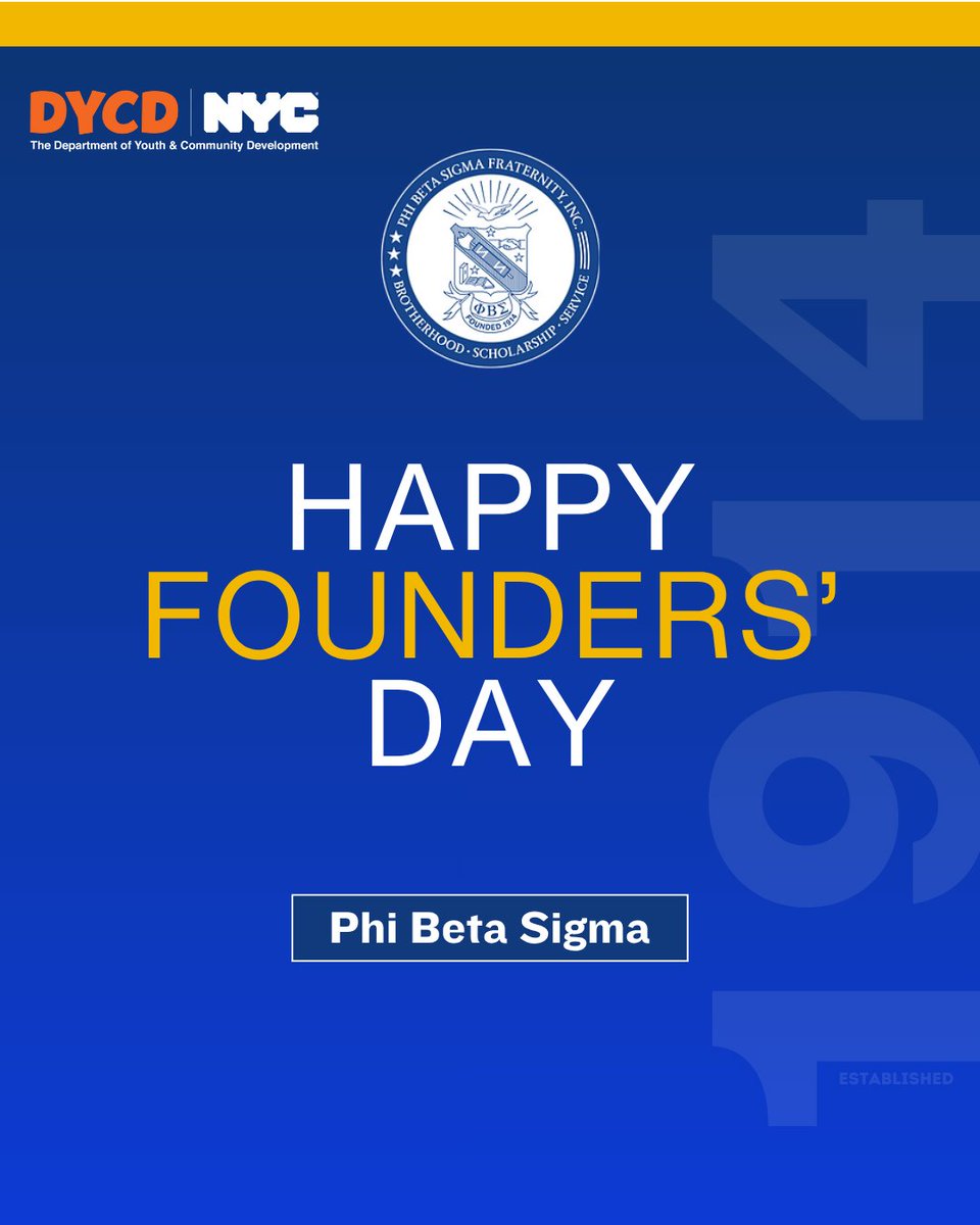 NYCYouth's tweet image. 💙🎉 Celebrating Phi Beta Sigma on Founders’ Day!

Since 1914, your commitment to service, inclusivity, and social action has shaped leaders and strengthened communities worldwide. Legacy in action!🌍✨

@pbs_1914

#FoundersDay #PhiBetaSigma #LegacyOfService #SigmaMen