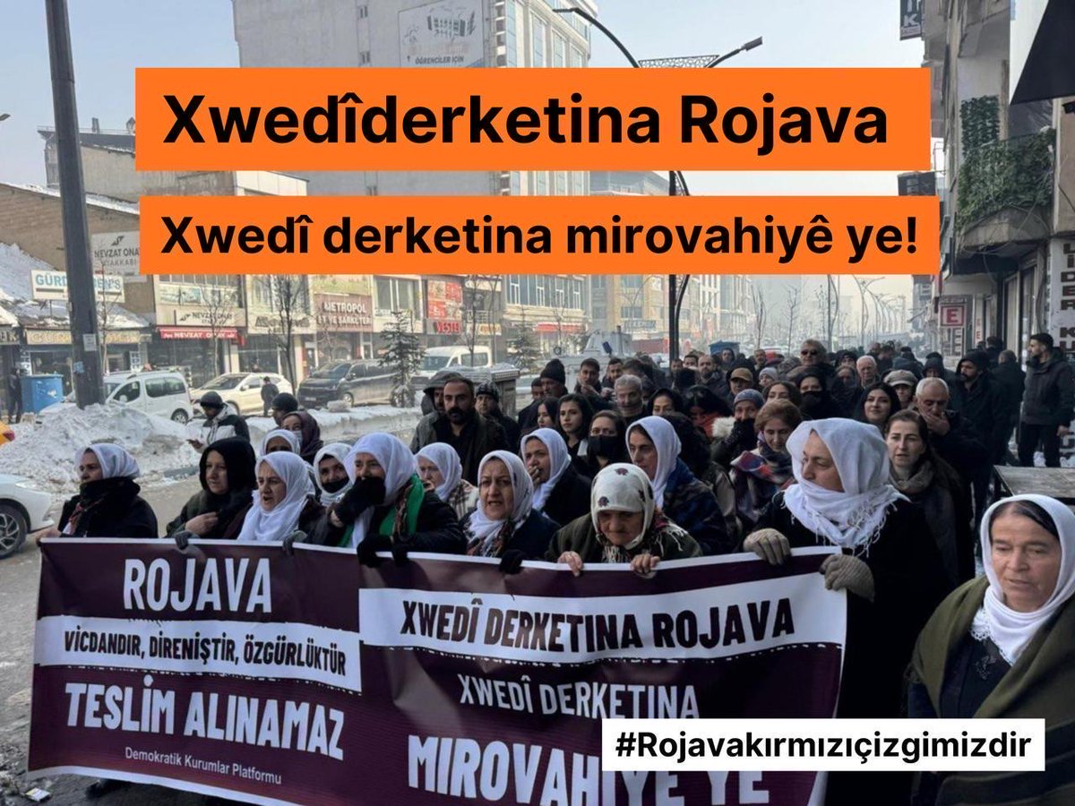 UrfaOhd's tweet image. Aştî li Rojhilata Navîn bi Kurdan re pêk tê. Bê kurd bila kes xewnan nebine!

Peace in the Middle East is impossible without Kurds.

Kürtler olmadan Ortadoğu'da barış mümkün değildir.

#RojavaXetaMeYaSore 
#Rojavakırmızıçizgimizdir 
#Rojavaisourredline