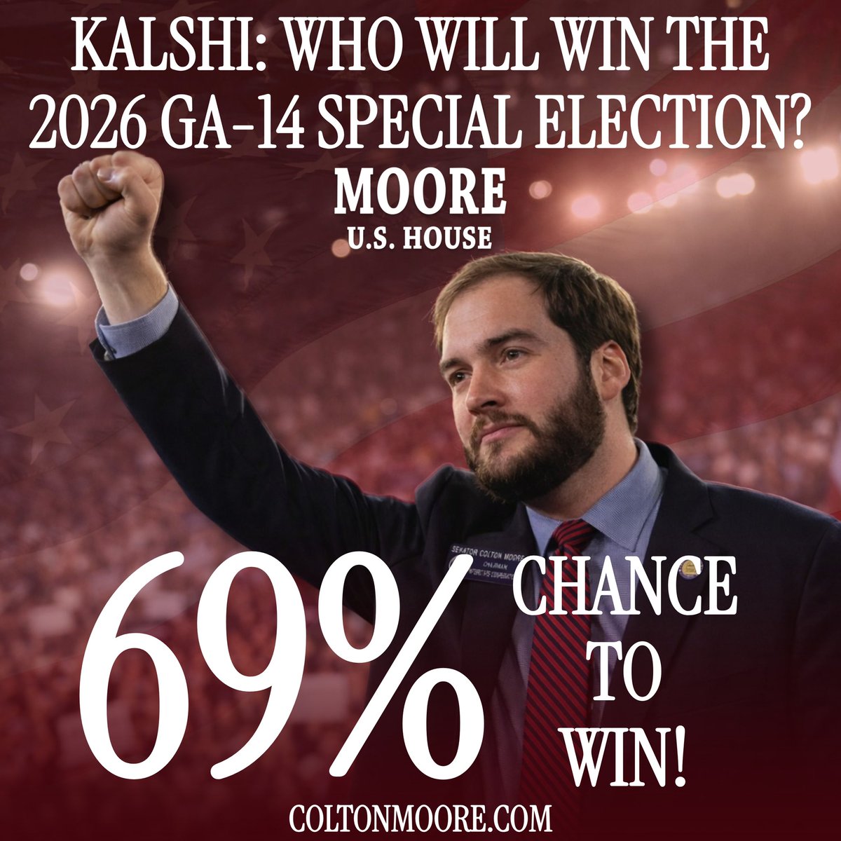 🚨 The Moorementum is real!

The data is encouraging, but we’re not slowing down. Our team is working every day to earn votes, build a strong ground operation, and deliver a win for <a href="/realColtonMoore/">Sen. Colton Moore</a> in GA-14. 🇺🇸