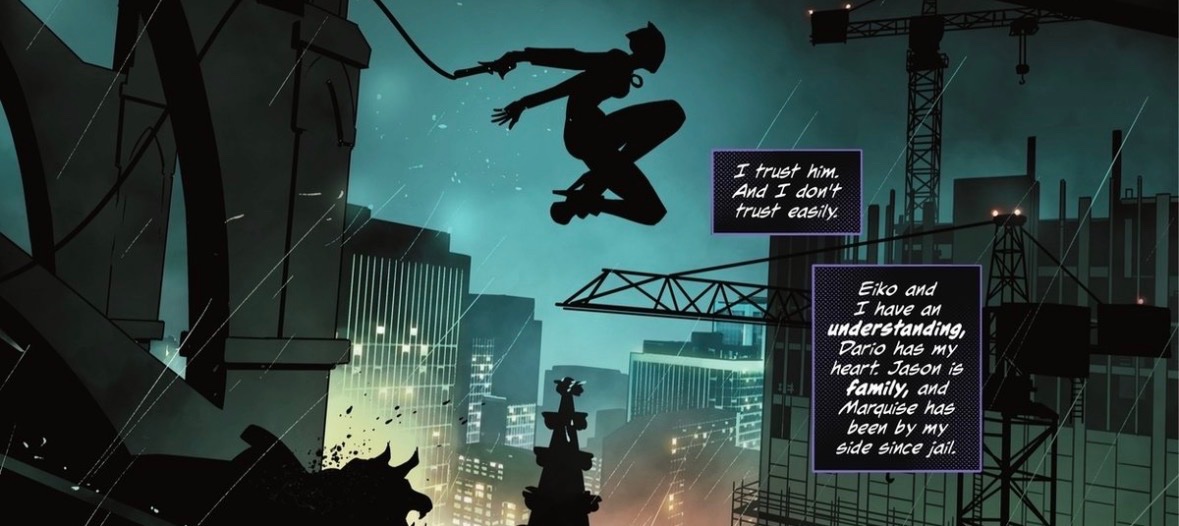 z0mb13sup3rst4r's tweet image. the only good thing to come out of gotham war was selina acknowledging jason as part of her family