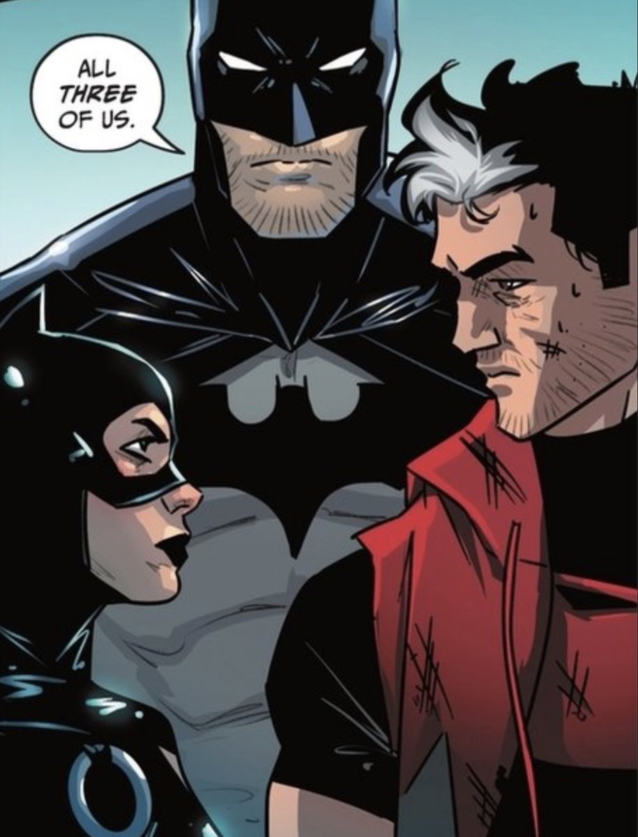 z0mb13sup3rst4r's tweet image. the only good thing to come out of gotham war was selina acknowledging jason as part of her family