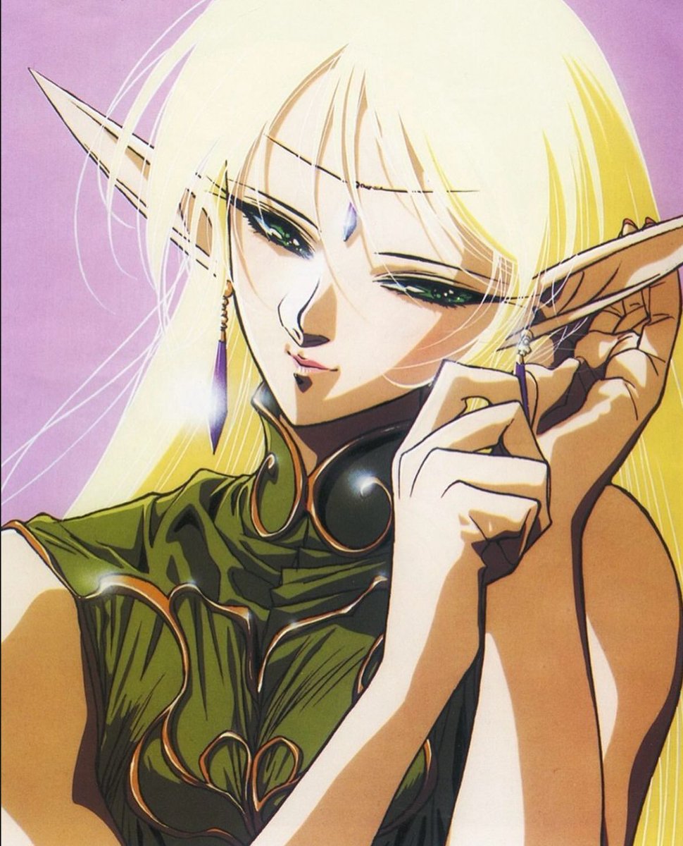 90sPiictures's tweet image. Female character designs from the Record of Lodoss War