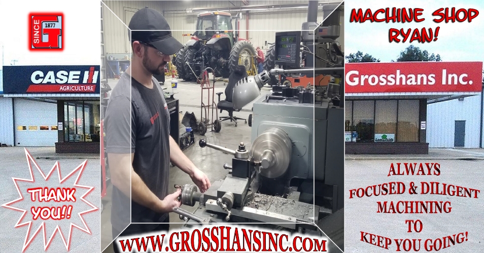 Thank you Ryan!

grosshansinc.com

#caseih #case #international
#machining #focused #diligent
#farm #farming #farmer
