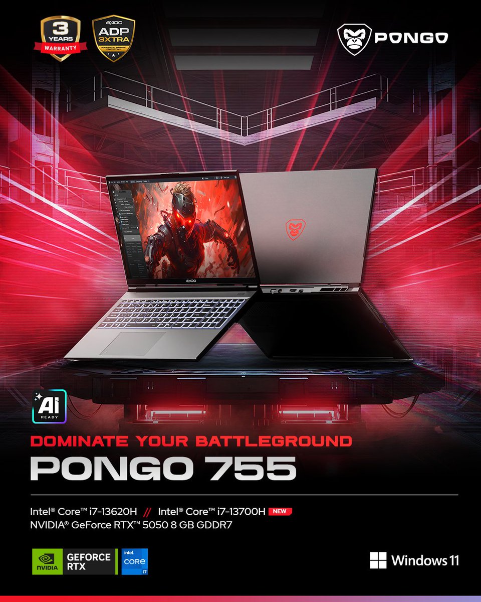 reyn_scz's tweet image. Previous work at PONGO Gaming Official in 2025 (a gaming division of Axioo Indonesia)

#graphicdesign #keyvisual #axioo #pongo