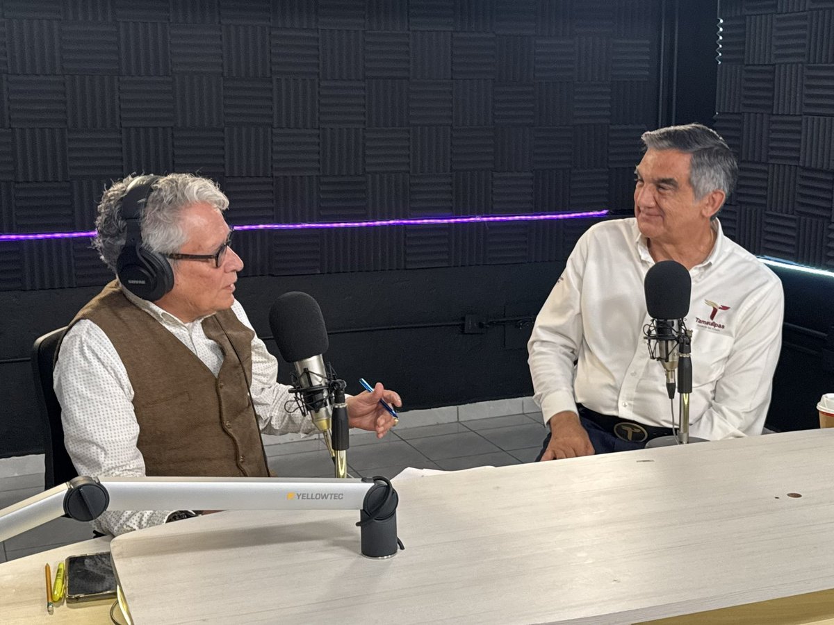Llegamos a Radio Tamaulipas. Hoy iniciamos la grabación de #DiálogosConAmérico, donde las decisiones se entienden y el diálogo nos acerca. Les estaré compartiendo más sobre este proyecto.