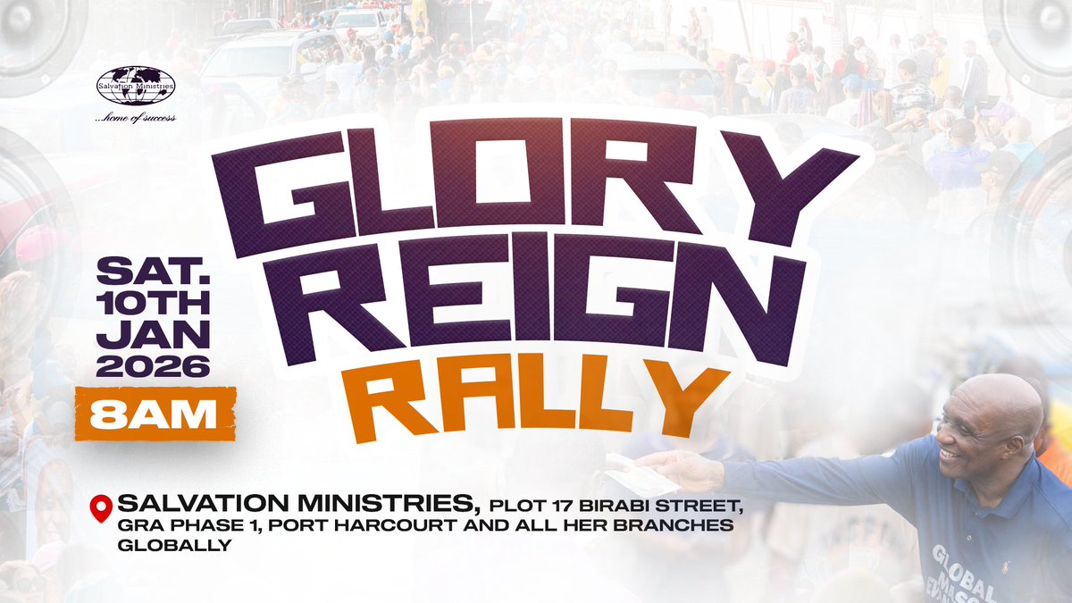smhosglobal's tweet image. IT’S RALLY TIME!!! 📢
​Tomorrow, we aren't just hitting the streets—we’re igniting the globe. It’s time to let the world know what God is set to do in #GR26

​Gear up, show up, and let’s flood every corner with the Good News! ⚡🙌🙌

​#GR26  #SMHOS