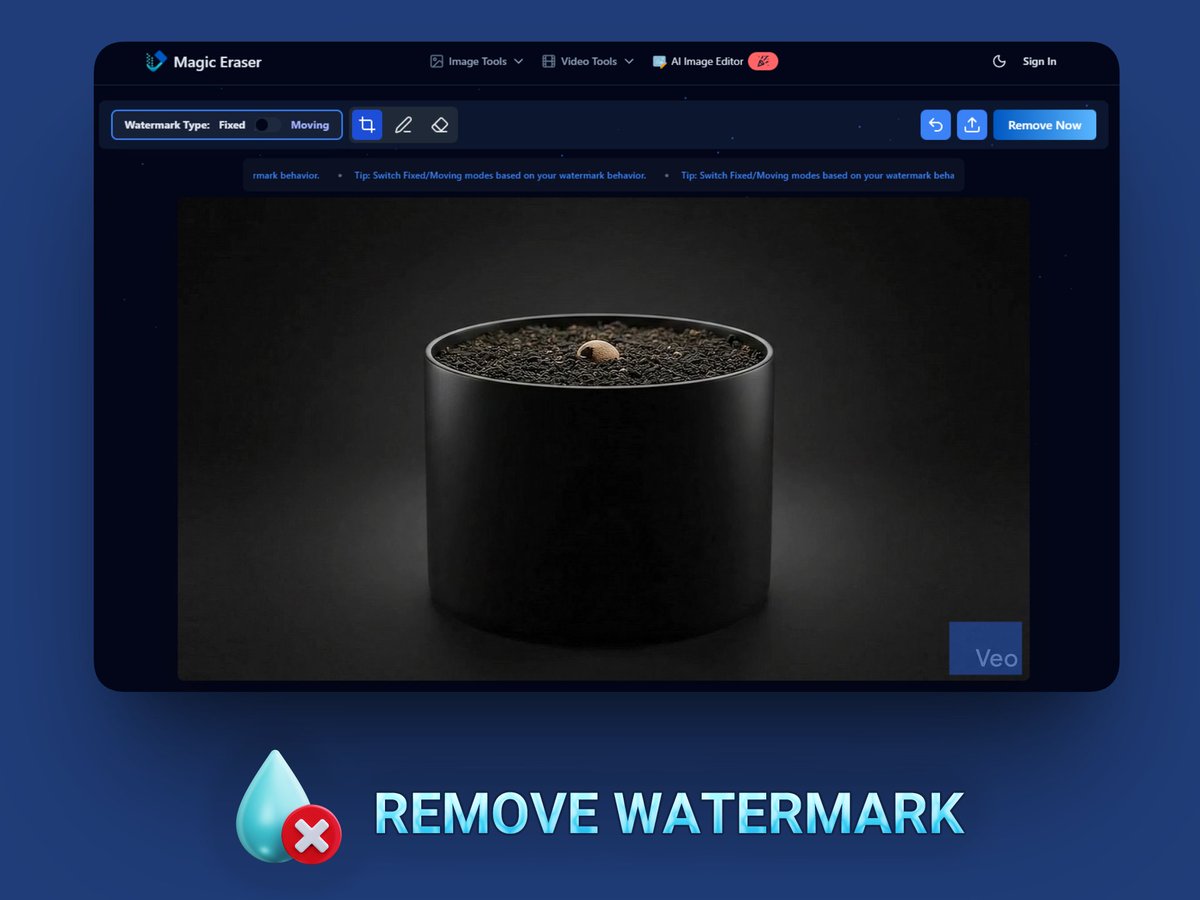 TZKStudios's tweet photo. 4. Cleanup + export 🧼

Remove watermark: https://t.co/qmTrDgAvrj

Convert MP4 → JPG sequence: https://t.co/VOvgzdpDDq

Now you’ve got frames ready for web animation. https://t.co/d4IdD2D9sg