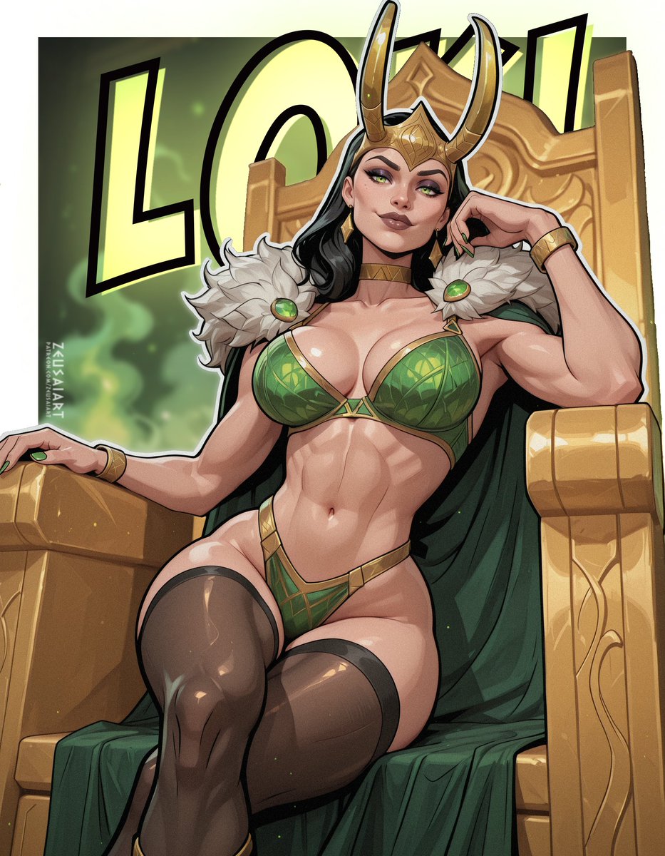ZeusAiArt's tweet image. Lady Loki 💚 [#MarvelRivals ]
SFWイラスト