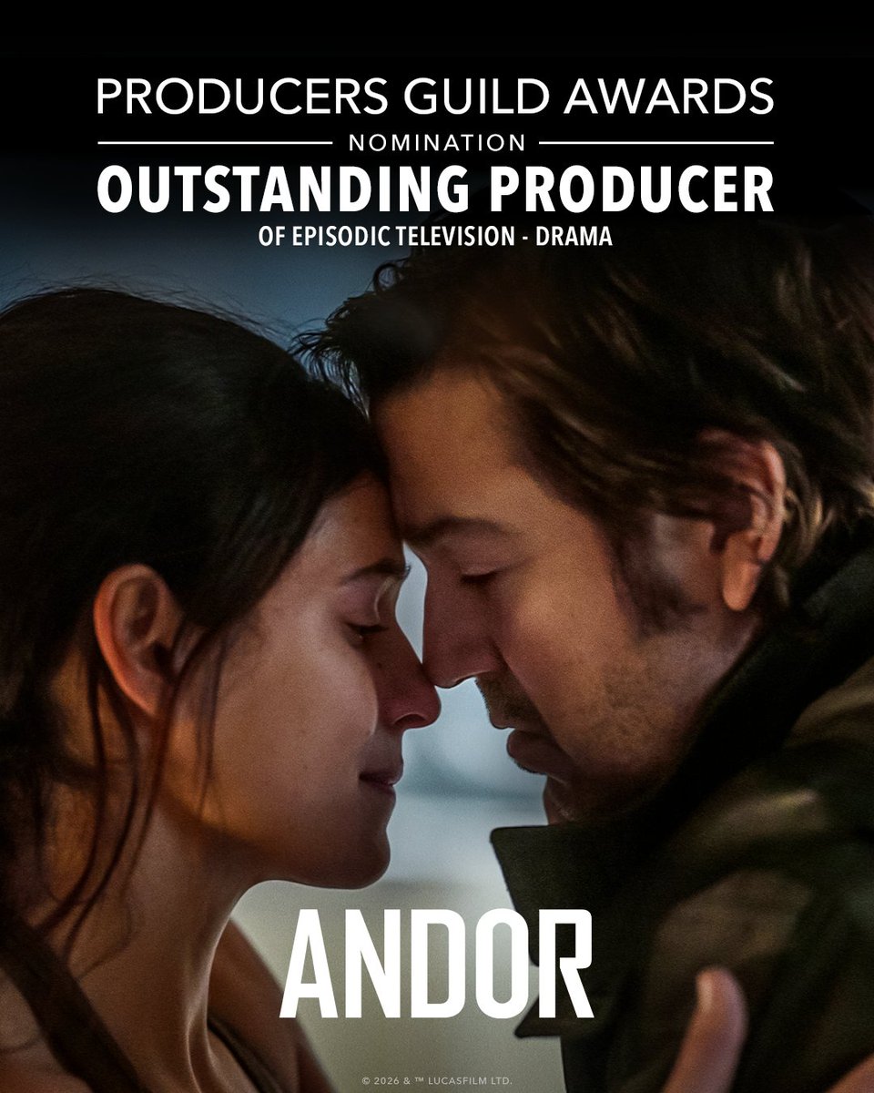 andorofficial's tweet image. Congratulations to the cast and crew of ANDOR on their Producers Guild Awards nomination for The Norman Felton Award in Outstanding Producer of Episodic Television - Drama.