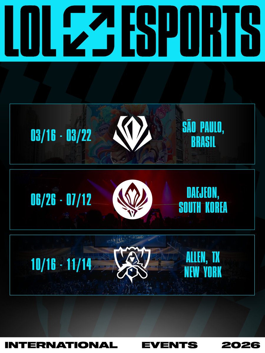 lolesports's tweet image. MARK YOUR CALENDARS! 📅