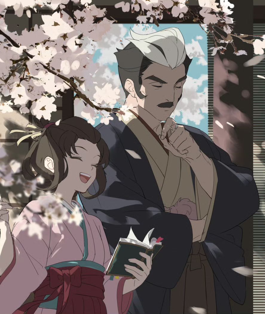 半夜翻到以前没画完的图，等我解决了色彩问题我也许能把这些画完吧……！在此之前请欣赏我cp的帅脸