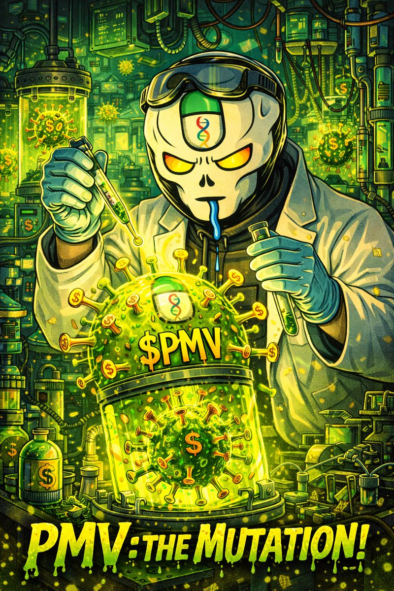 🌺 Fresh infection alert, CT 🦠
January 2026: Charts dipping? Whales testing paper hands? Virus laughs.
$PMV holding the long game—pure memes, unbreakable community, no rugs in sight.
While new launches flash &amp; fade, the Mind Virus evolves. Patient degens eat.