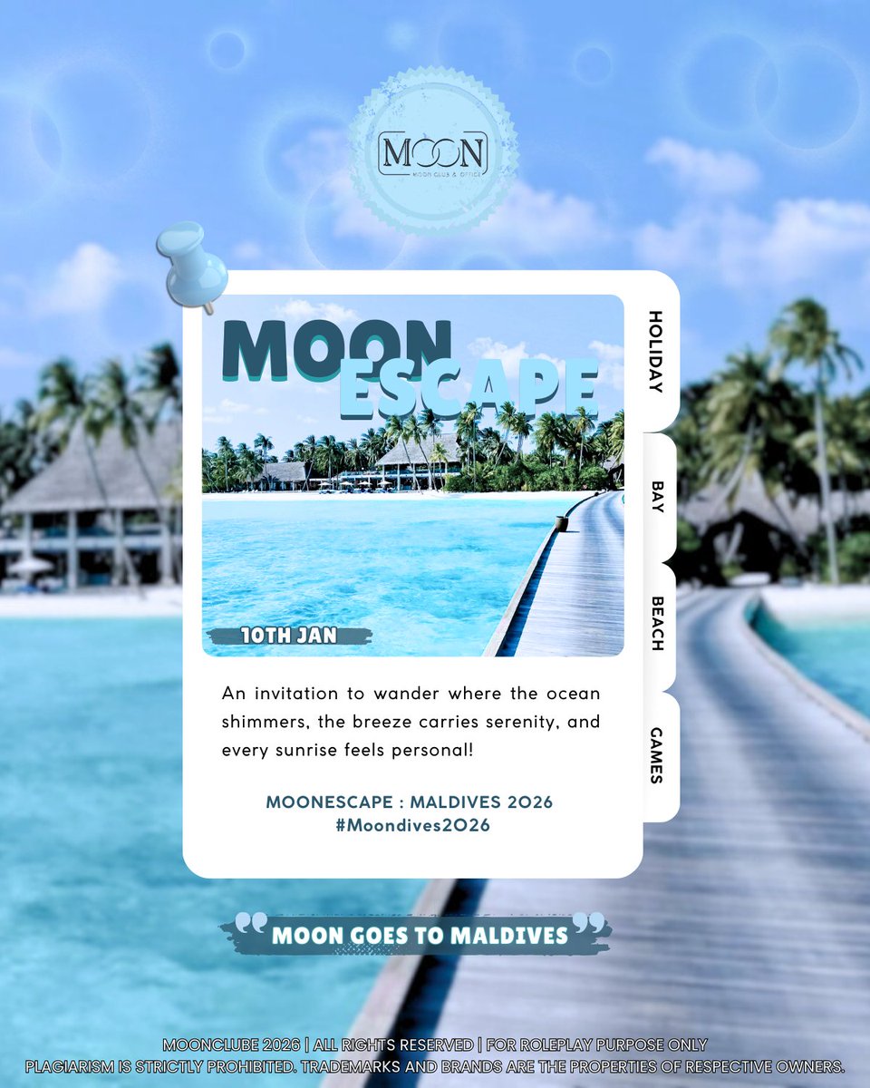 ⠀⠀        
         🌙 𝐌𝐎𝐎𝐍𝐄𝐒𝐂𝐀𝐏𝐄 :                  
              MA͟L͟D͟IVES 2026. 🌊
⠀⠀