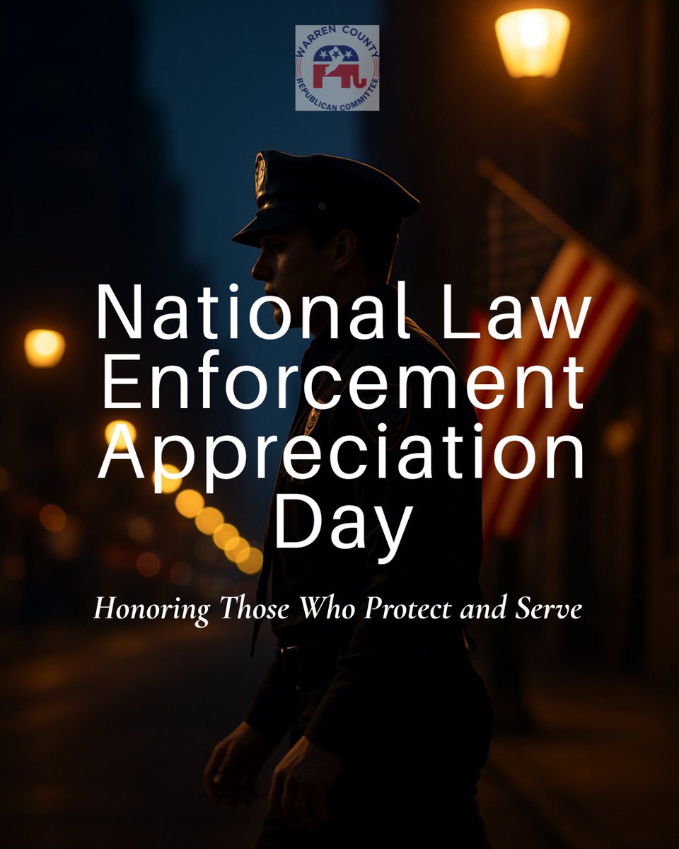 On National Law Enforcement Appreciation Day, we proudly thank the dedicated police officers across Warren County who keep our communities safe at the risk of losing their own lives.

We will always have your back! 🚨