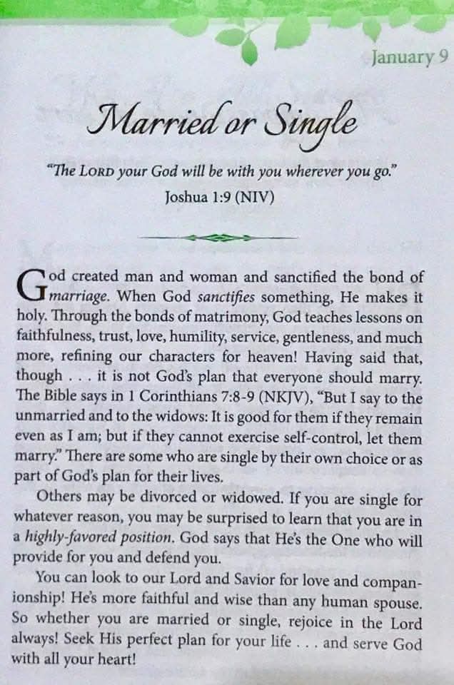 Godwakeupcall's tweet image. January 9, 2026
MARRIED or SINGLE 
#By: Brenda Walsh 
#KeyText: Joshua 1:9
#OneMinuteDailyDevotional