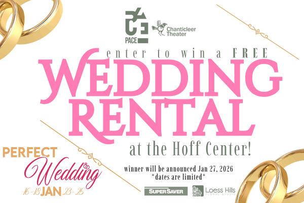 PACEartsiowa's tweet photo. 💍✨ WIN A FREE WEDDING RENTAL ✨💍

As we prepare for a Perfect Wedding to hit the stage, we are giving one lucky couple a FREE wedding rental package. https://t.co/TBiMnIryBe

🎟️ https://t.co/dDK97XH8uM

#PACEArtsIowa #UNleashCB #ArtsMatter #WeddingSeason #WeddingGiveaway https://t.co/zCNpHkvWMl