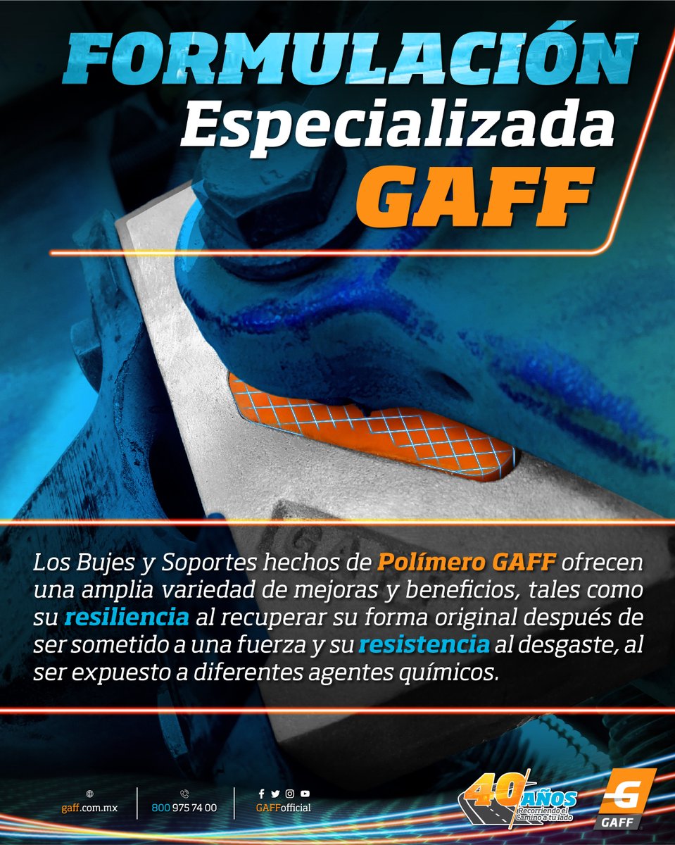 GAFFofficial's tweet photo. Nuestros bujes y soportes #GAFF son ideales para trabajos difíciles y caminos complicados.

#Bujes #Soportes #Refacciones #Repuestos #ADNnaranja https://t.co/hg0MYa8j4V